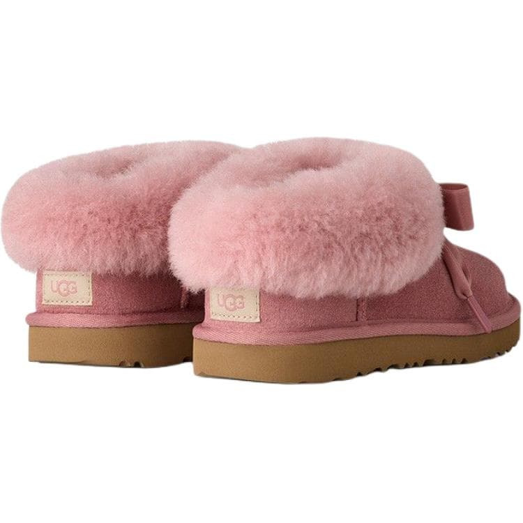 Кроссовки UGG Термическая Низкая Повседневная Обувь Розовая Детская - изображение 5