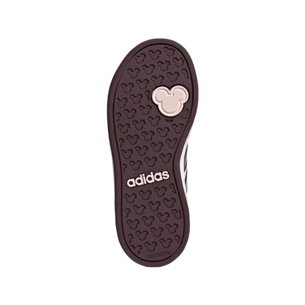 Кроссовки Adidas x Disney GRAND COURT Детская обувь для активного отдыха Розовая Белая Малыш - изображение 4