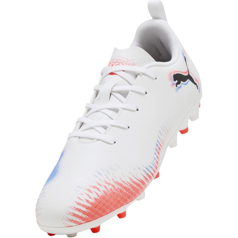 Бутсы PUMA FUTURE 8 Противоскользящие Низкие Футбольные Бутсы Белый Оранжевый Красный Черный Детские - изображение 4