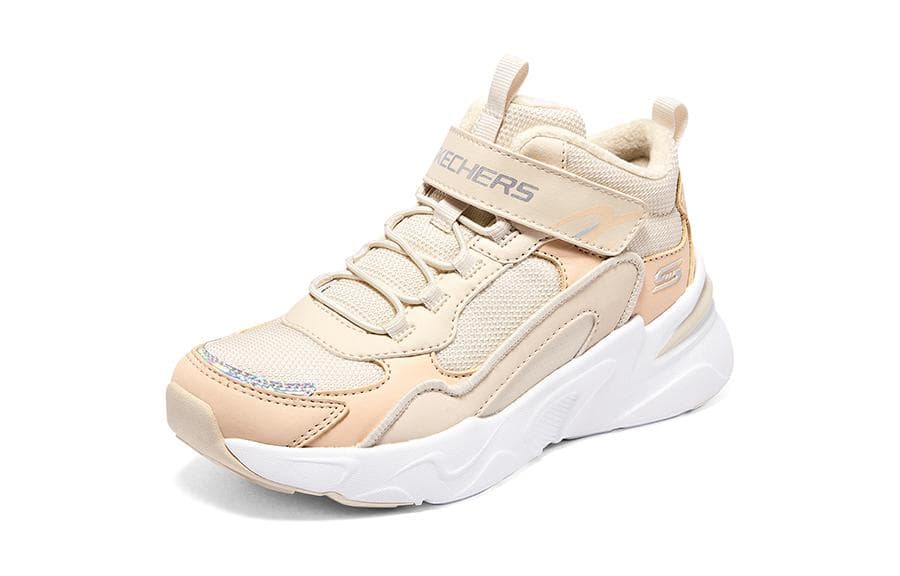 Кроссовки Skechers BOBS BAMINA Высокие Топы Anti KICK Anti KICK Детская Обувь для Повседневной Жизни Натуральная Подростковая - изображение 3