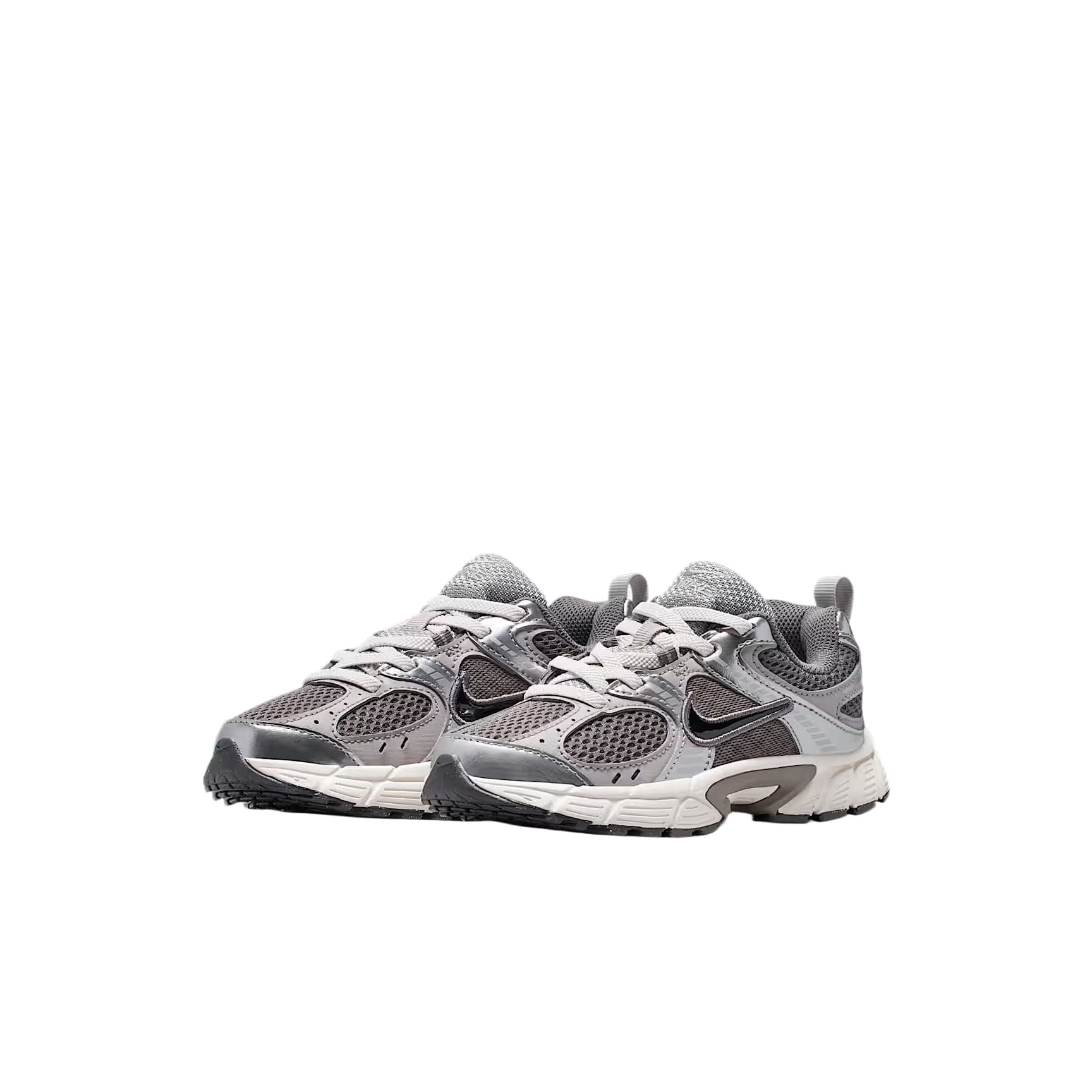 Кроссовки Nike V5 RNR Сетчатая ткань устойчивая к истиранию низкий топ детские беговые кроссовки серебристо-серый детский - изображение 2