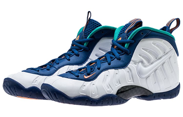 Кроссовки для баскетбола Nike Foamposite Pro Gym "Blue" GS - изображение 3
