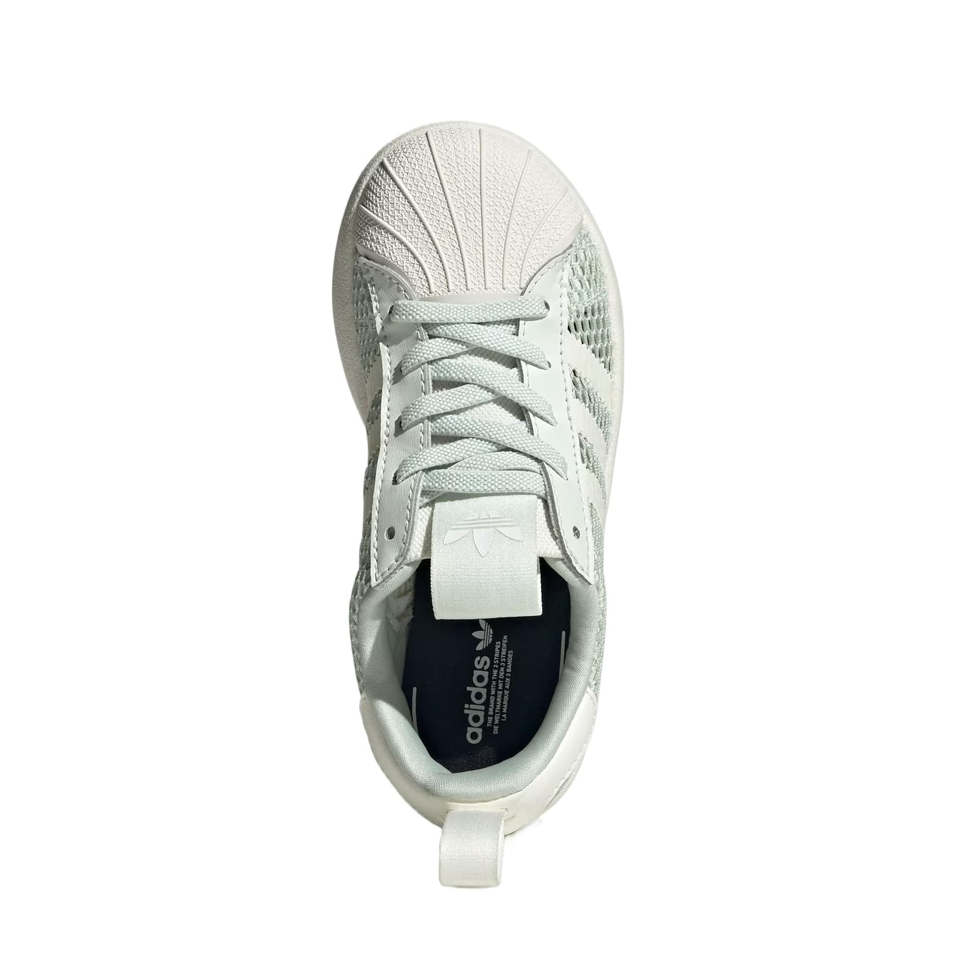 Кроссовки Adidas Originals AdiFOM Superstar Low Топ Детская Скейтбординг Обувь Кристально-Зеленый Жадеит Детская - изображение 6