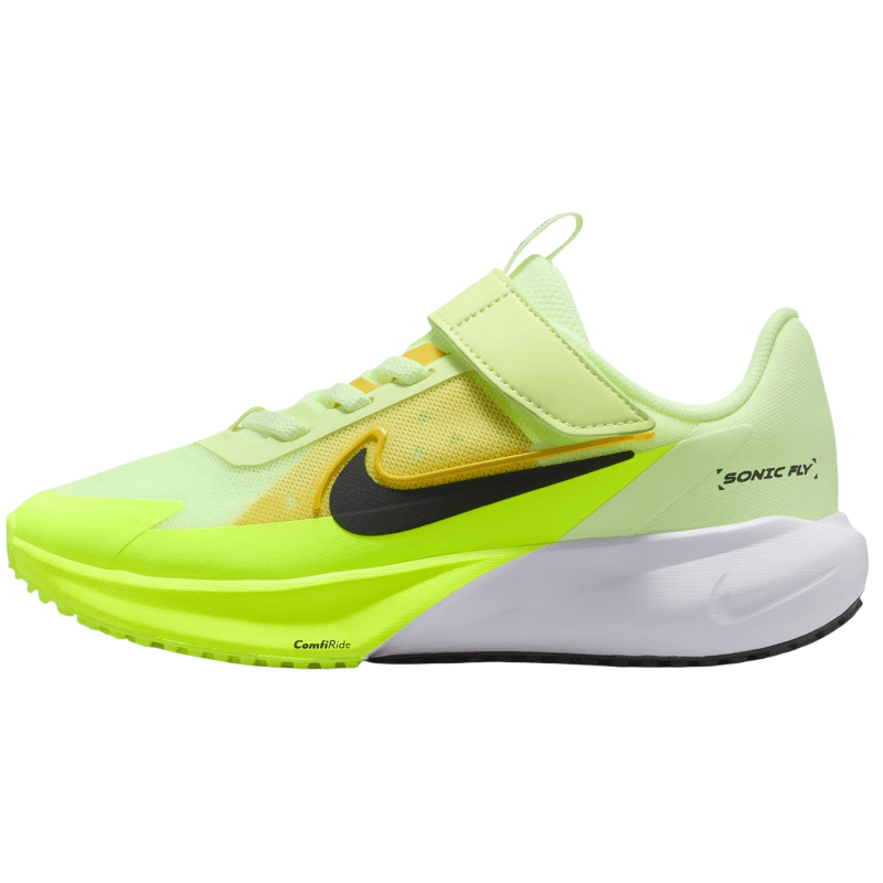Кроссовки Nike SONIC FLY Устойчивые к истиранию Низкие Детские Беговые Кроссовки Светло-зеленый Желтый Черный Детский - изображение 1