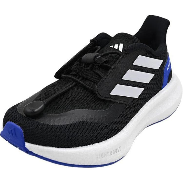 Кроссовки Adidas PUREBOOST 5 Противоскользящие Устойчивые к истиранию Низкие Беговые кроссовки Черные Детские - изображение 4