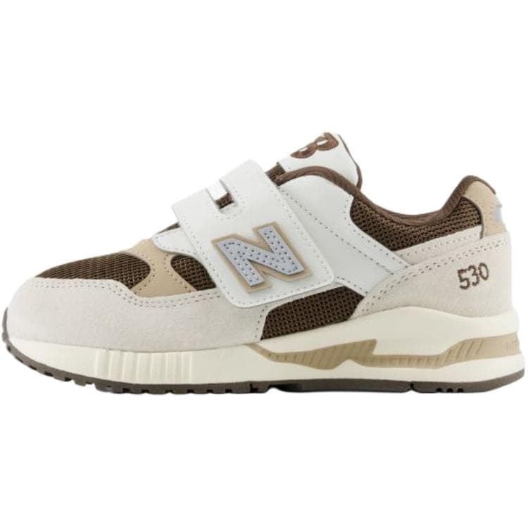 Кроссовки New Balance NB 530 Детская повседневная обувь Низкий топ Белый Коричневый Светлый хаки Kids - изображение 1