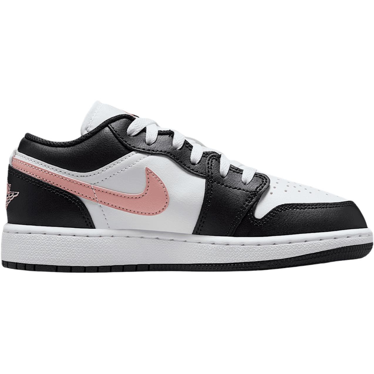 Кроссовки для баскетбола Jordan Air Jordan 1 Противоскользящие Устойчивые к истиранию Низкие Баскетбольные кроссовки Белый Черный Унисекс - изображение 2
