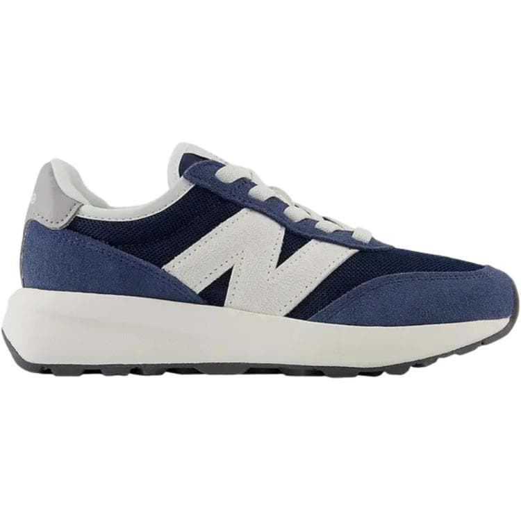 Кроссовки New Balance 370 Artificial Suede Низкий Верх Детская Беговая Обувь Синяя Малыш - изображение 2