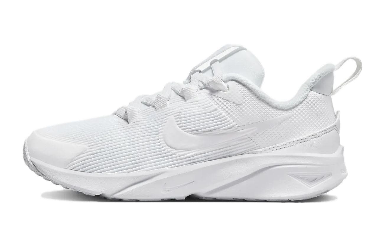 Кроссовки Nike Star Runner 4 Противоскользящие Амортизация Устойчивые к износу Низкие Детские Беговые Кроссовки Белые Детские - изображение 1