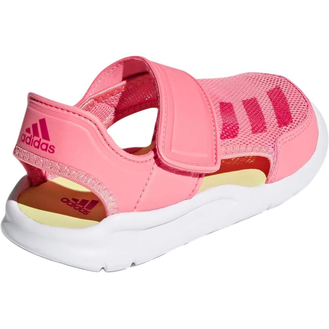 Сандалии Adidas Fortaswim Синтетическая кожа Низкие сандалии для детей Розовые для детей в возрасте 3-7 лет - изображение 4