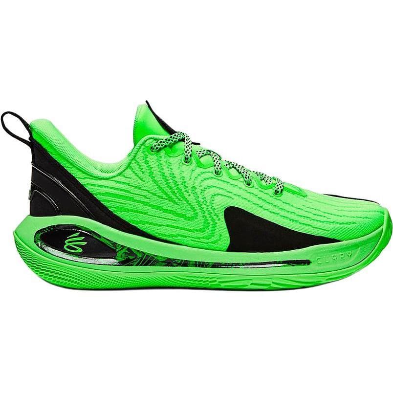 Кроссовки для баскетбола Under Armour Curry Flow 12 Low Топ Children's Баскетбольные кроссовки Зеленый Черный Детский - изображение 2