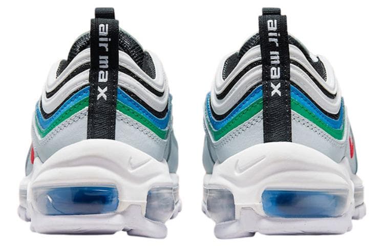 Кроссовки Nike Air Max 97 "Pure Platinum Light Crimson Teal" GS - изображение 4