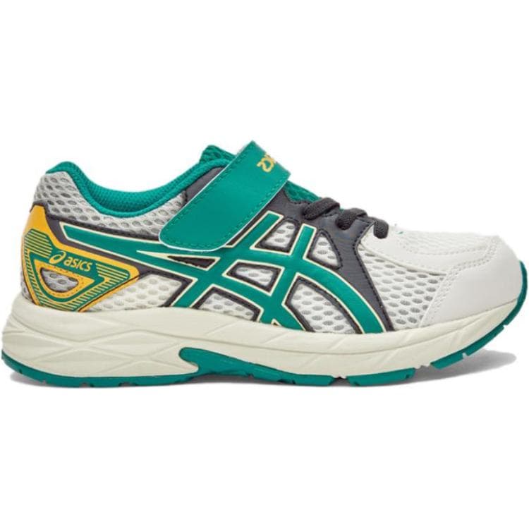 Кроссовки ASICS Contend Jog Low Топ Детская Беговая Обувь Белый Зеленый Малыш - изображение 2