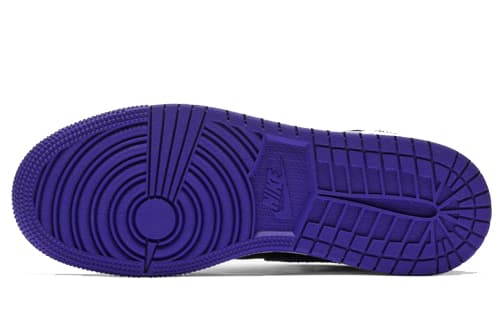 Кроссовки для баскетбола Jordan Air Jordan 1 Mid "Black Dark Concord" GS - изображение 7