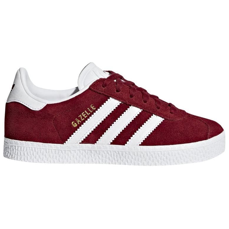 Кроссовки Adidas Originals Gazelle Устойчивый к истиранию Низкий верх Детские Скейтбординги Красный Детский - изображение 2