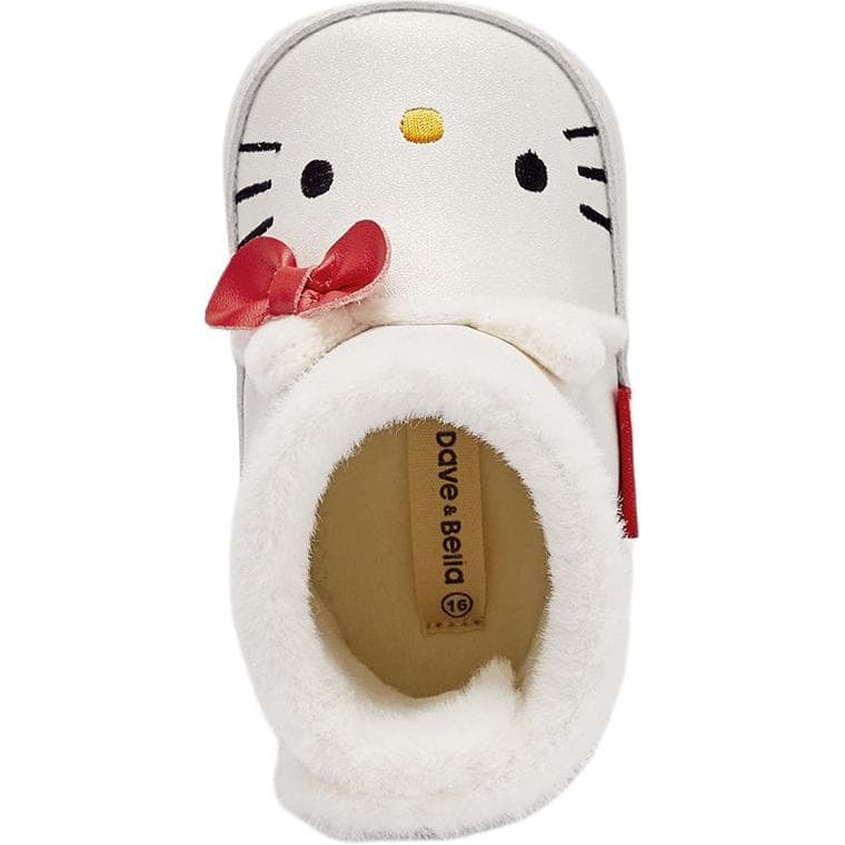 DAVE&BELLA x Hello Kitty Мягкая подошва с утеплителем, милый и симпатичный, холодостойкий, противоскользящая износостойкая, бежевый, для малышей - изображение 4