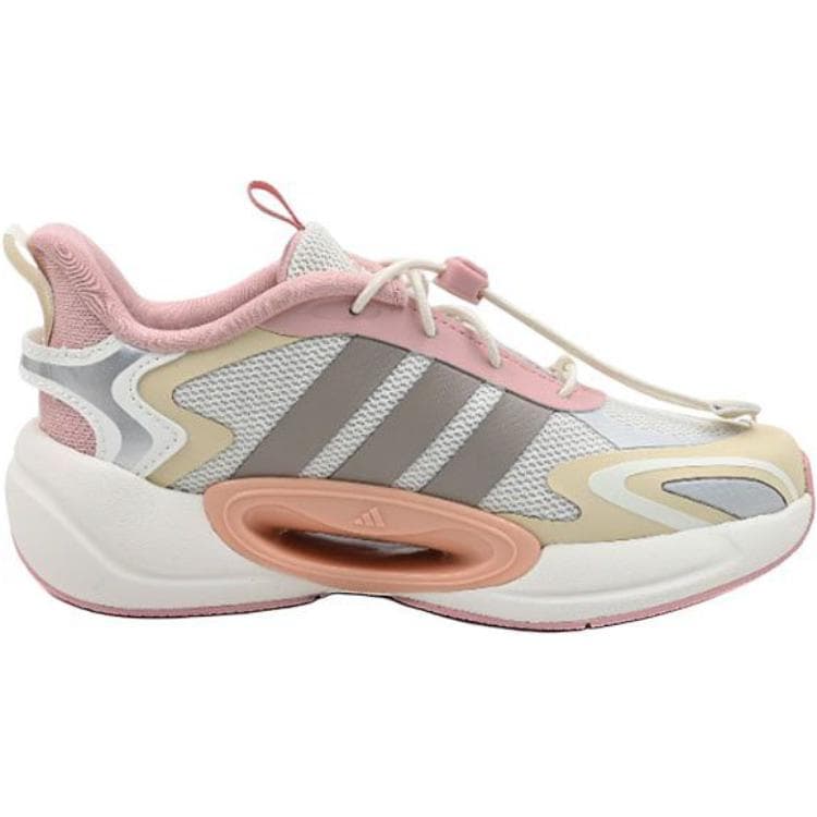 Кроссовки Adidas Galaxy Abrasion-Resistant Низкие Детские Беговые Кроссовки Серый Розовый Детский - изображение 2