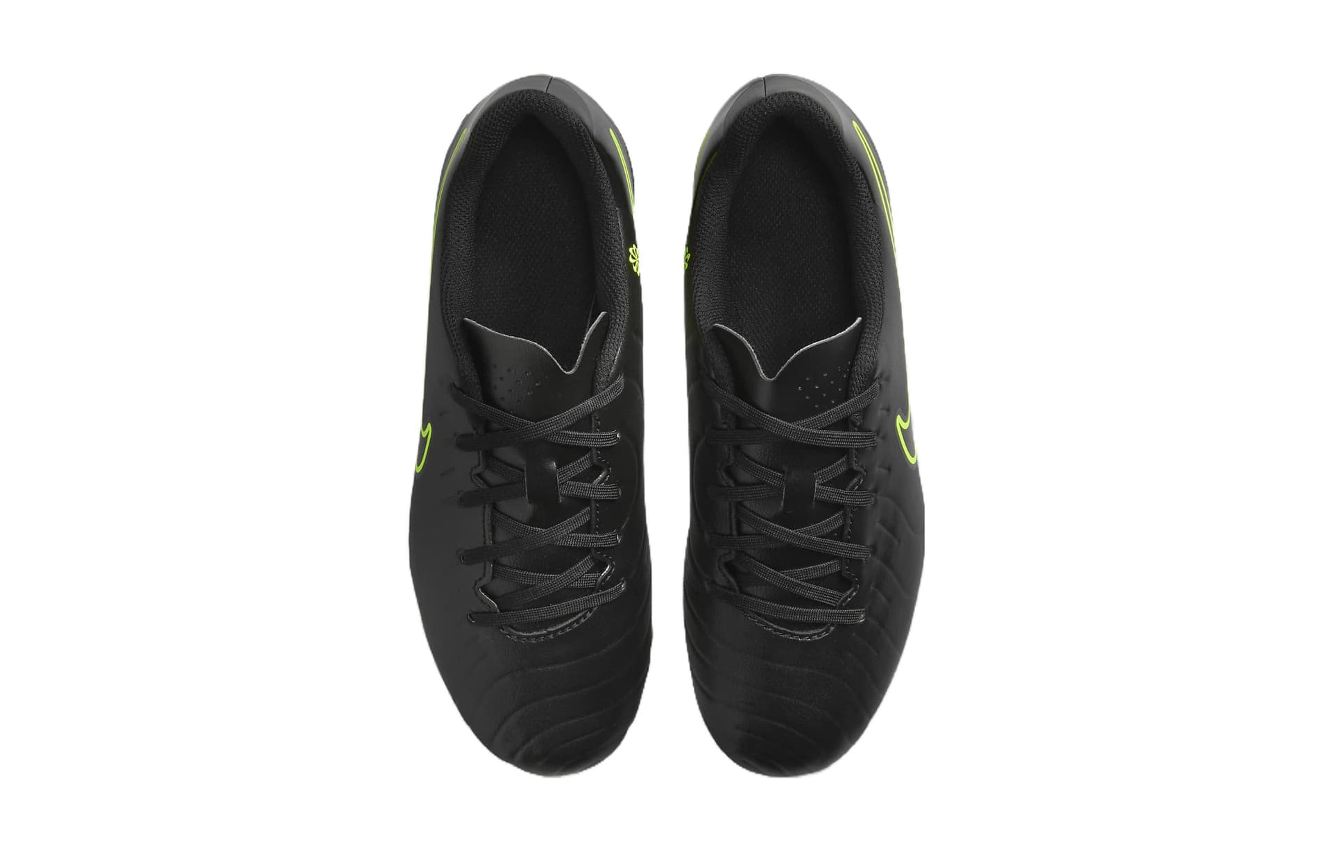 Бутсы Nike JR. Tiempo Legend 10 Противоскользящие Низкие Детские Футбольные Бутсы Черные Зеленые Подростковые - изображение 4