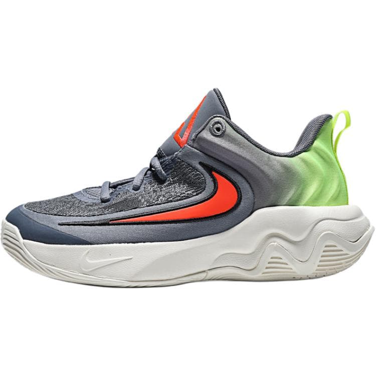 Кроссовки для баскетбола Nike Giannis Immortality 4 Low Топ Children's Баскетбольные кроссовки Серо-зеленый Апельсин Детский - изображение 1