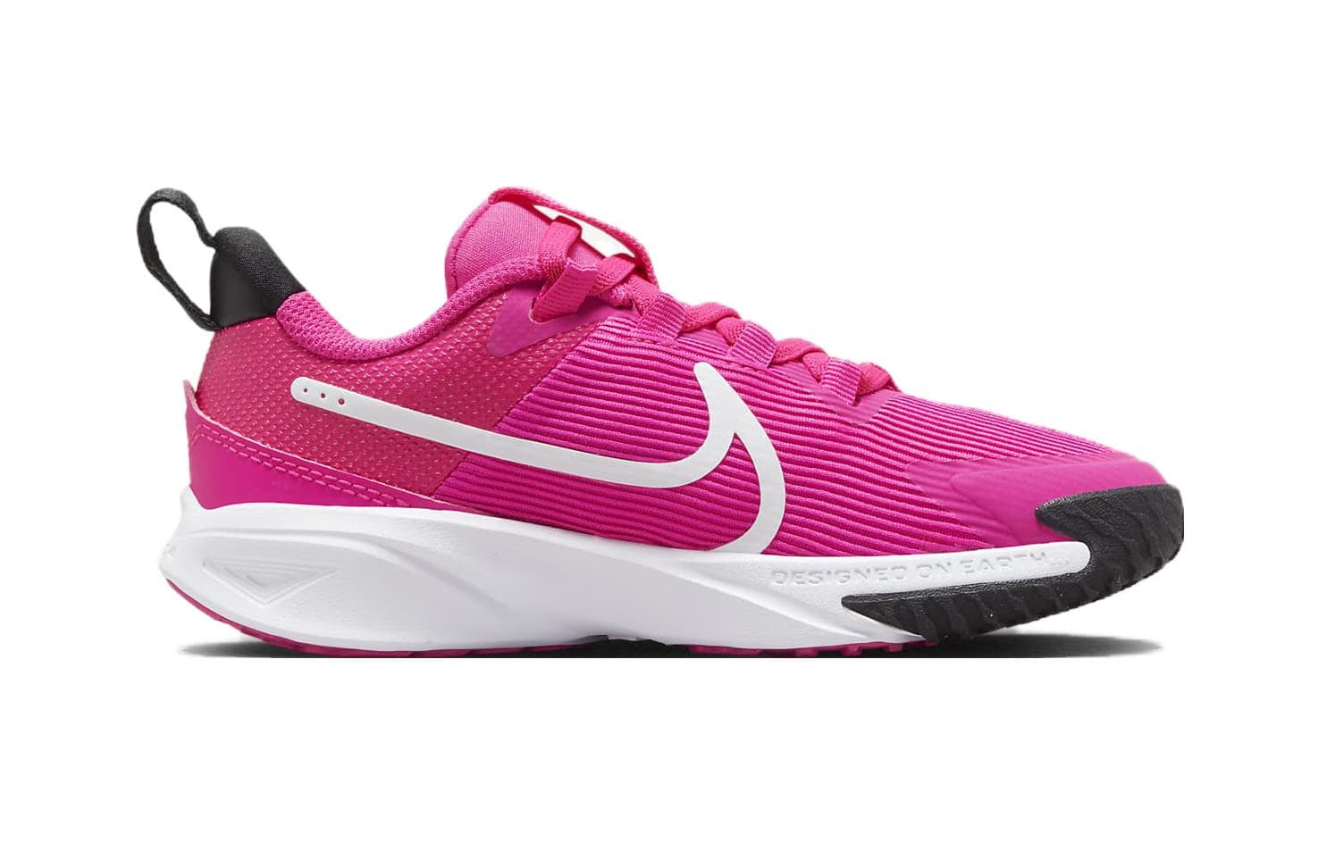 Кроссовки Nike Star Runner 4 противоскользящие низкие детские беговые кроссовки розовые и белые для детей 3-7 лет - изображение 2