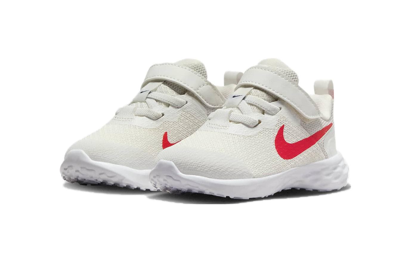 Кроссовки NIKE REVOLUTION 6 Удобная Износостойкая Низкий Верх Обувь для Малышей Серый Красный Для Младенцев и Малышей - изображение 3