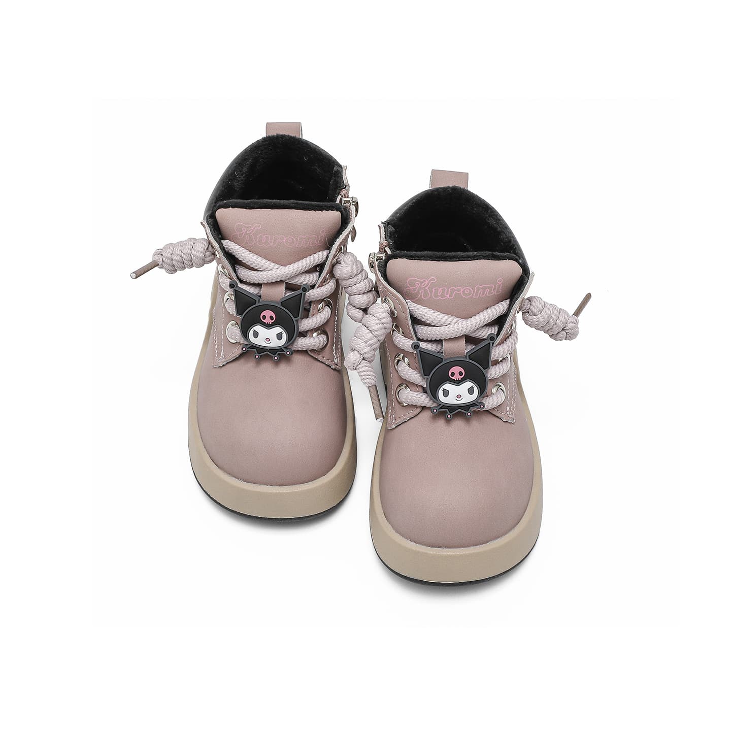 Sanrio Синтетическая кожа Anti KICK Амортизация Anti KICK Амортизация Высокие детские хлопковые ботинки - изображение 5