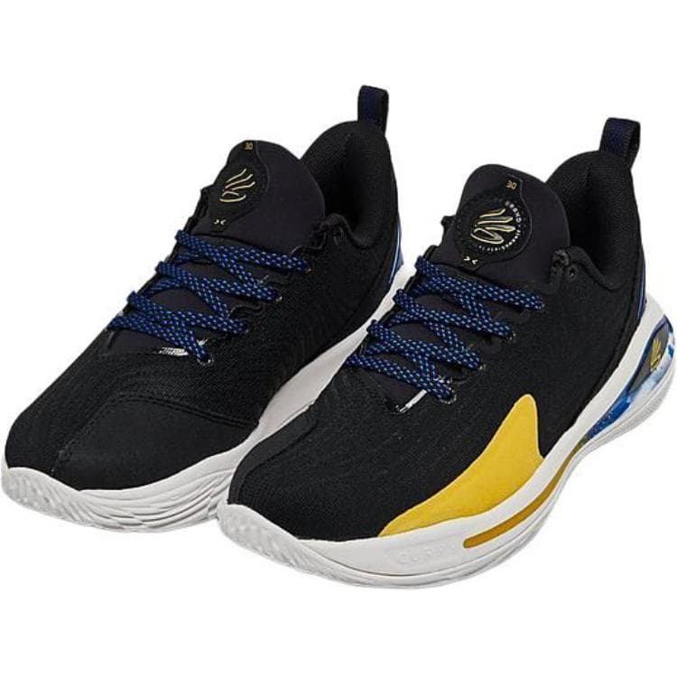 Кроссовки для баскетбола Under Armour Curry 12 противоскользящие устойчивые к истиранию низкий топ детские баскетбольные кроссовки черный белый - изображение 2