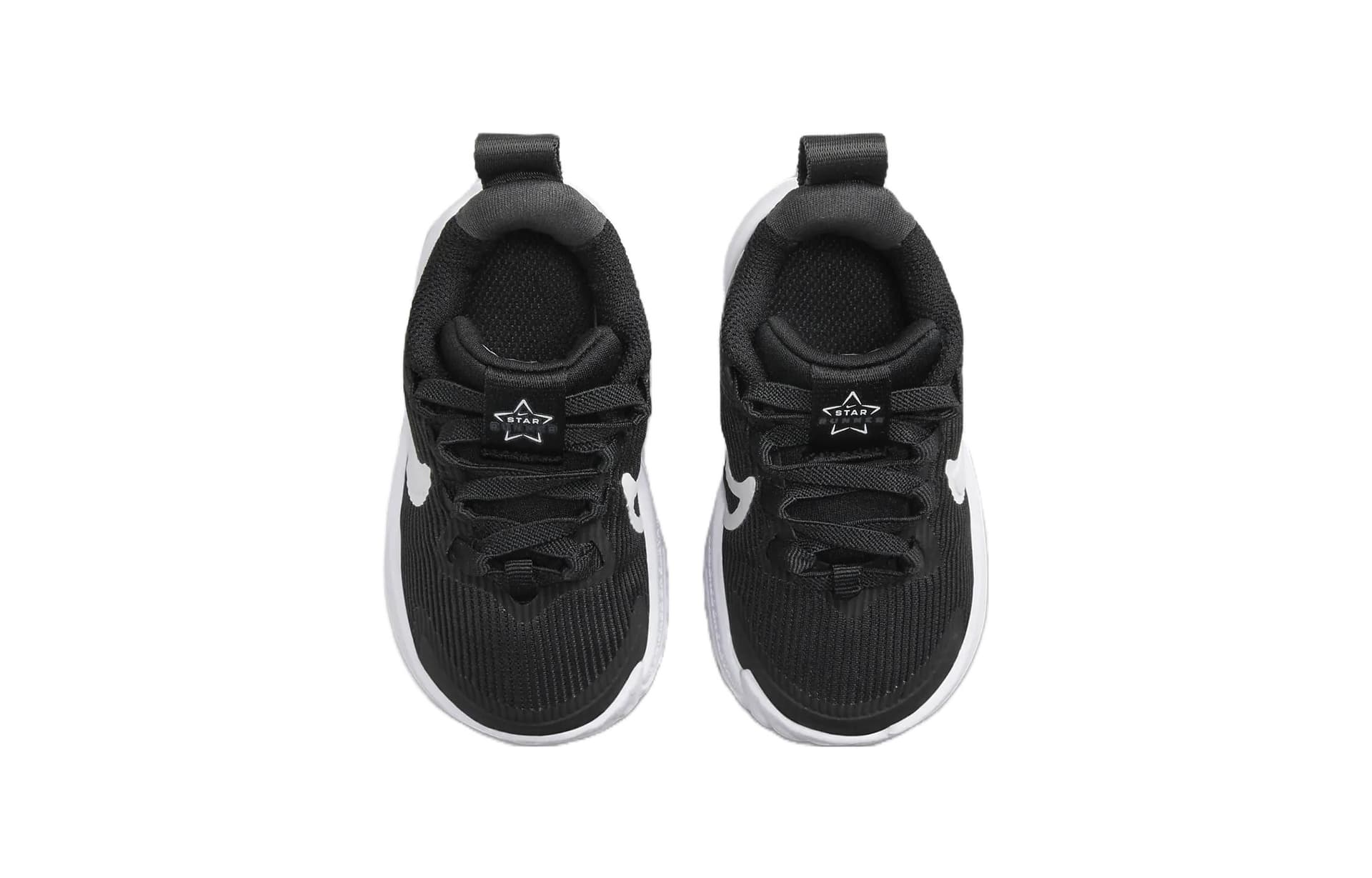 Кроссовки NIKE Star Runner 4 Удобный Low Топ Обувь для малышей Черный белый Infant and Toddler - изображение 4