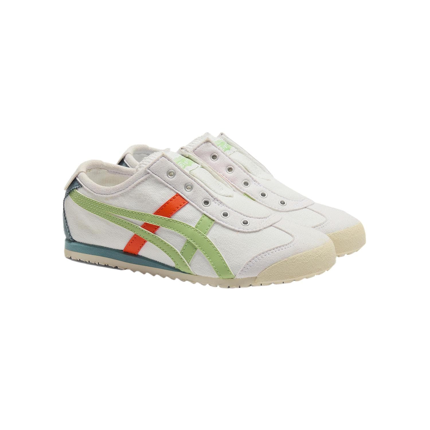 Onitsuka Tiger MEXICO 66 Детская тренировка Кроссовки Белый Зеленый Малыш - изображение 3