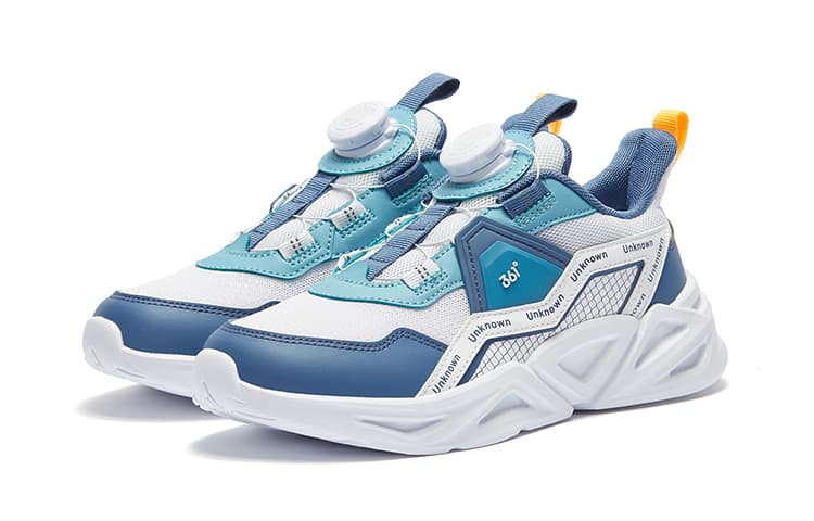 Кроссовки 361°KIDS Low Топ Детские беговые кроссовки Сине-белый Детский - изображение 3