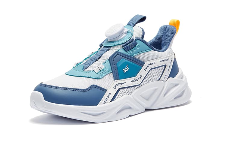 Кроссовки 361°KIDS Low Топ Детские беговые кроссовки Сине-белый Детский - изображение 2