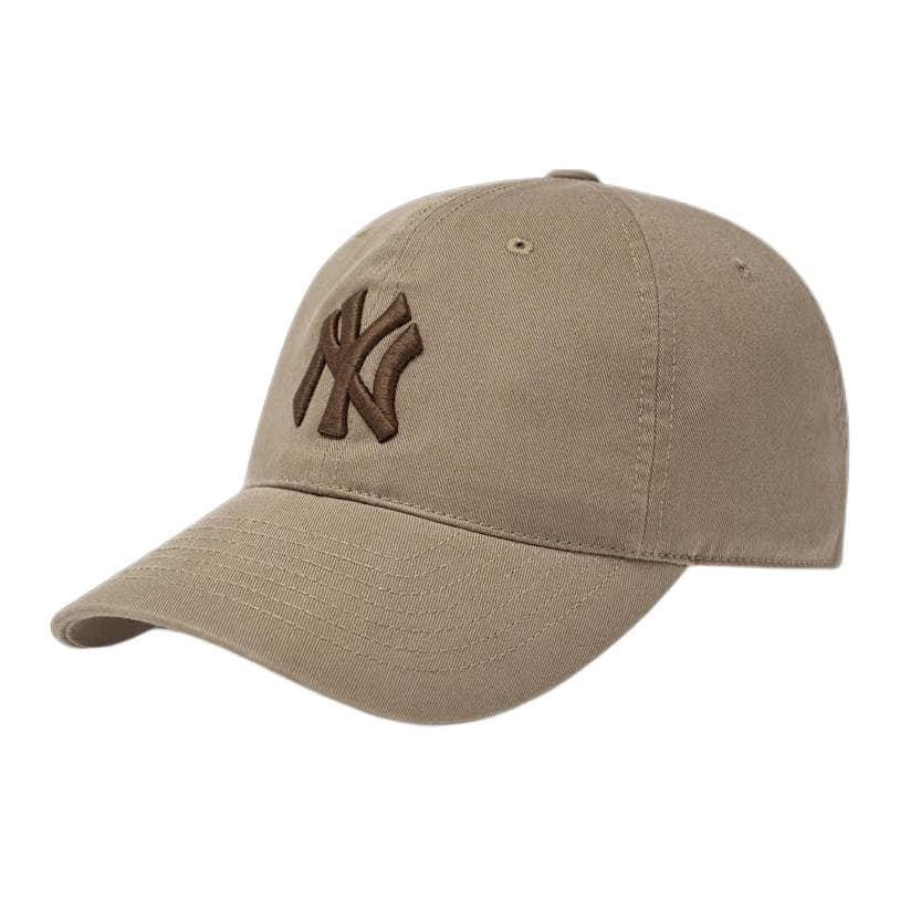 Кепка MLB New York Yankees Хлопковые Кепки Унисекс Бежевые - изображение 1