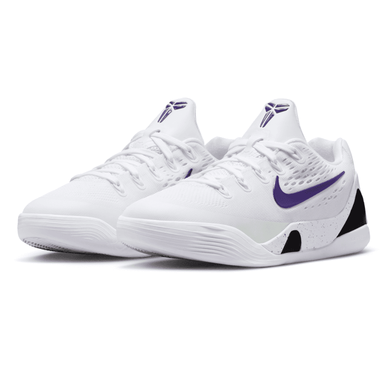 Кроссовки для баскетбола NIKE Kobe 9 Low Топ Баскетбольные кроссовки Белый Детский - изображение 3