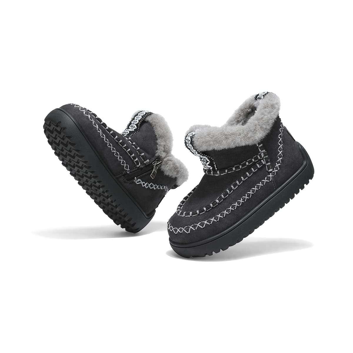 lee С флисовой подкладкой Подкладка Удобный Fashion Versatile Trendy Активный отдых Студенты Кампус High Топ Сноубутсы - изображение 6