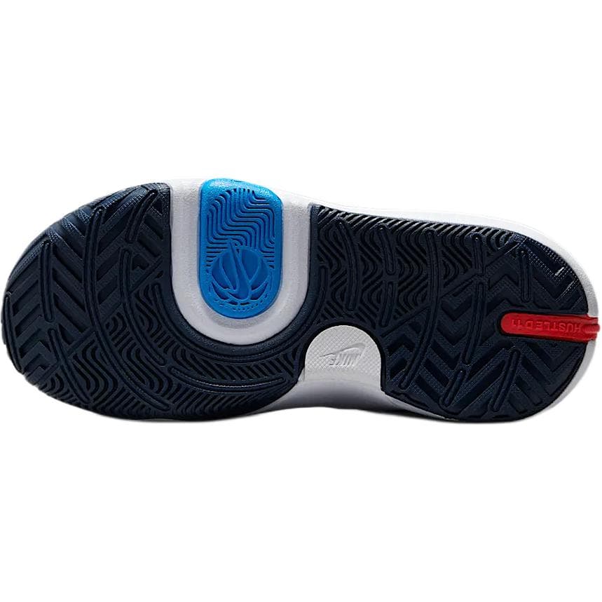 Кроссовки для баскетбола Nike Team Hustle D 11 Кожа Низкие Детские Баскетбольные Кроссовки Белые Малыш - изображение 6
