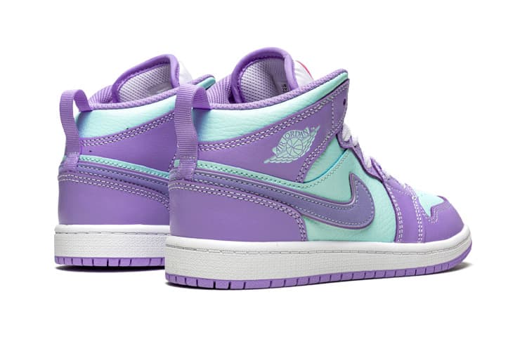 Кроссовки для баскетбола BP Air Jordan 1 Mid "Purple Glacier Blue" - изображение 5