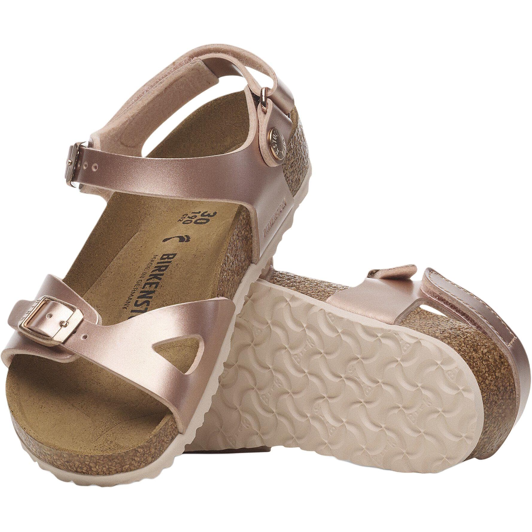 Сандалии Birkenstock Rio AS Удобный Износостойкий Лоу-топы Сандалии Розовое золото Детский - изображение 4