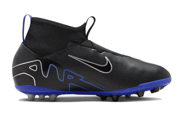 Бутсы Nike Mercurial Superfly 9 Противоскользящие Амортизирующие Устойчивые к износу Низкие Детские Футбольные Бутсы Черные - изображение 2