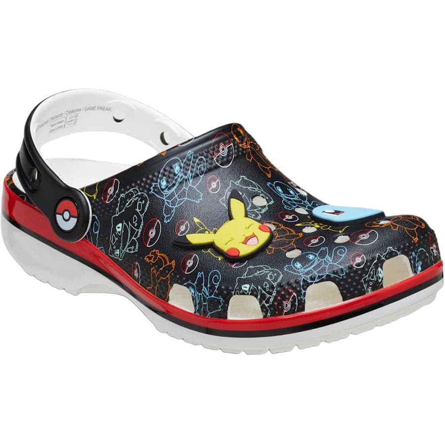 Кроссовки Crocs x POKEMON Классическая обувь-сапожки Низкие Черные для малышей и детей младшего возраста - изображение 3