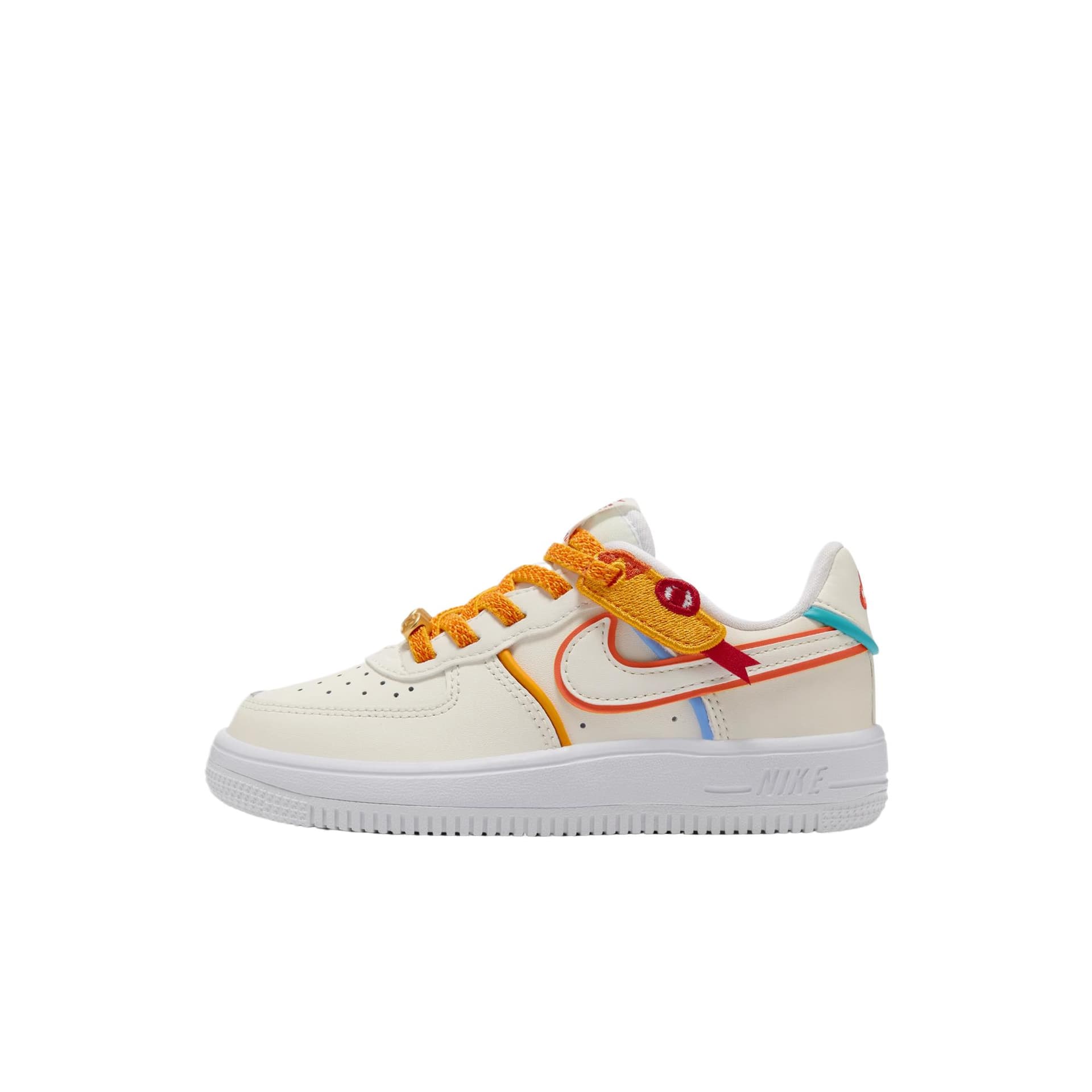 Кроссовки Nike Force 1 Low LV8 EasyOn Змея Коллекция Нового года Кожа Низкий Верх Детские Лайфстайл Обувь - изображение 1