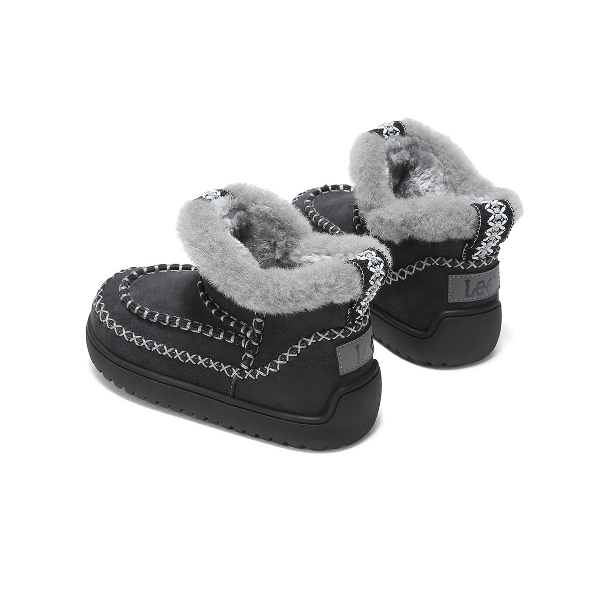 lee С флисовой подкладкой Подкладка Удобный Fashion Versatile Trendy Активный отдых Студенты Кампус High Топ Сноубутсы - изображение 4