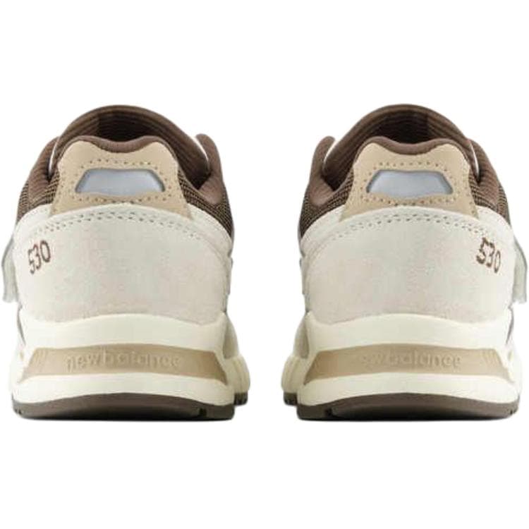Кроссовки New Balance NB 530 Детская повседневная обувь Низкий топ Белый Коричневый Светлый хаки Kids - изображение 4