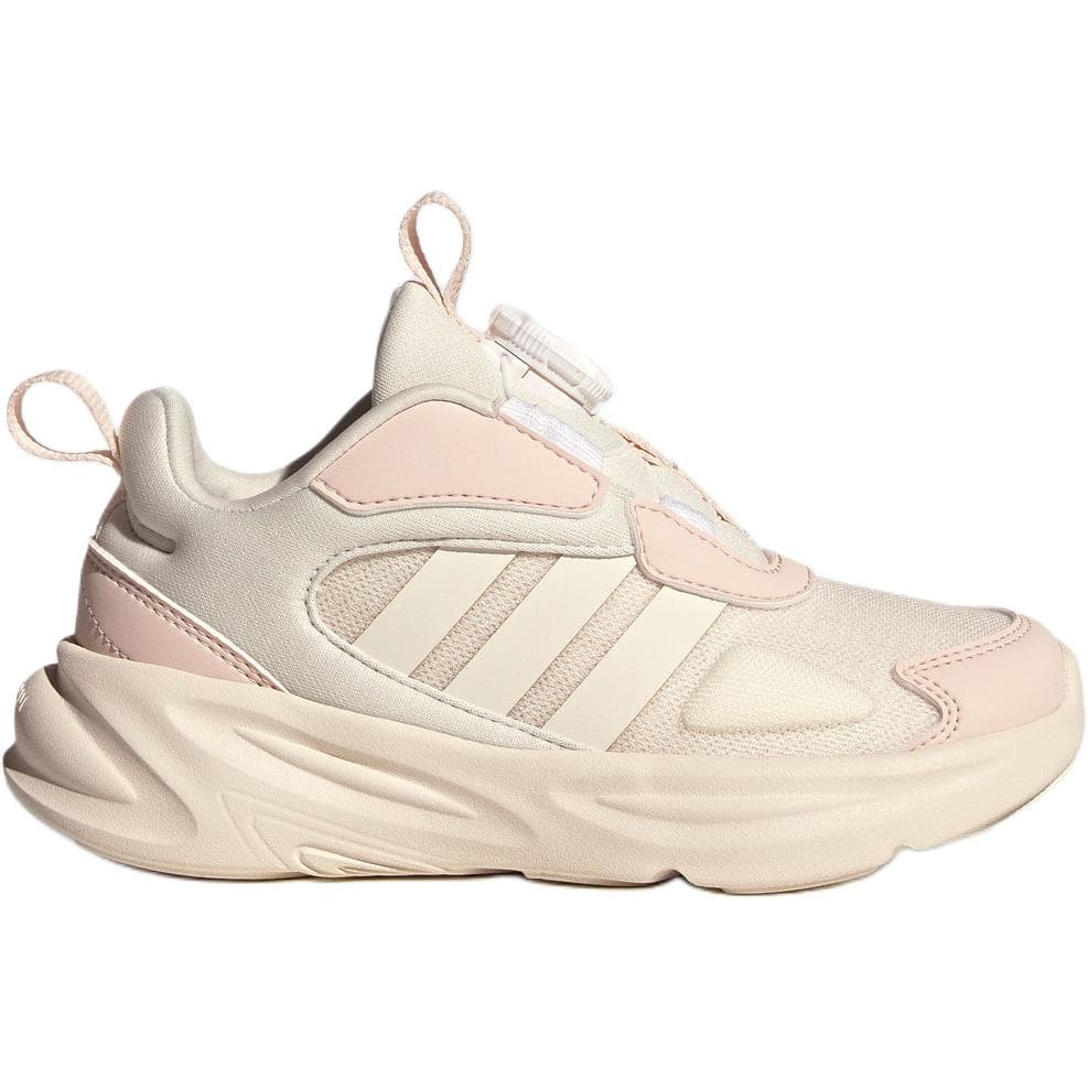 Кроссовки Adidas Ozelle Дышащий Low Топ Детские беговые кроссовки Бежево-розовый Детский - изображение 2