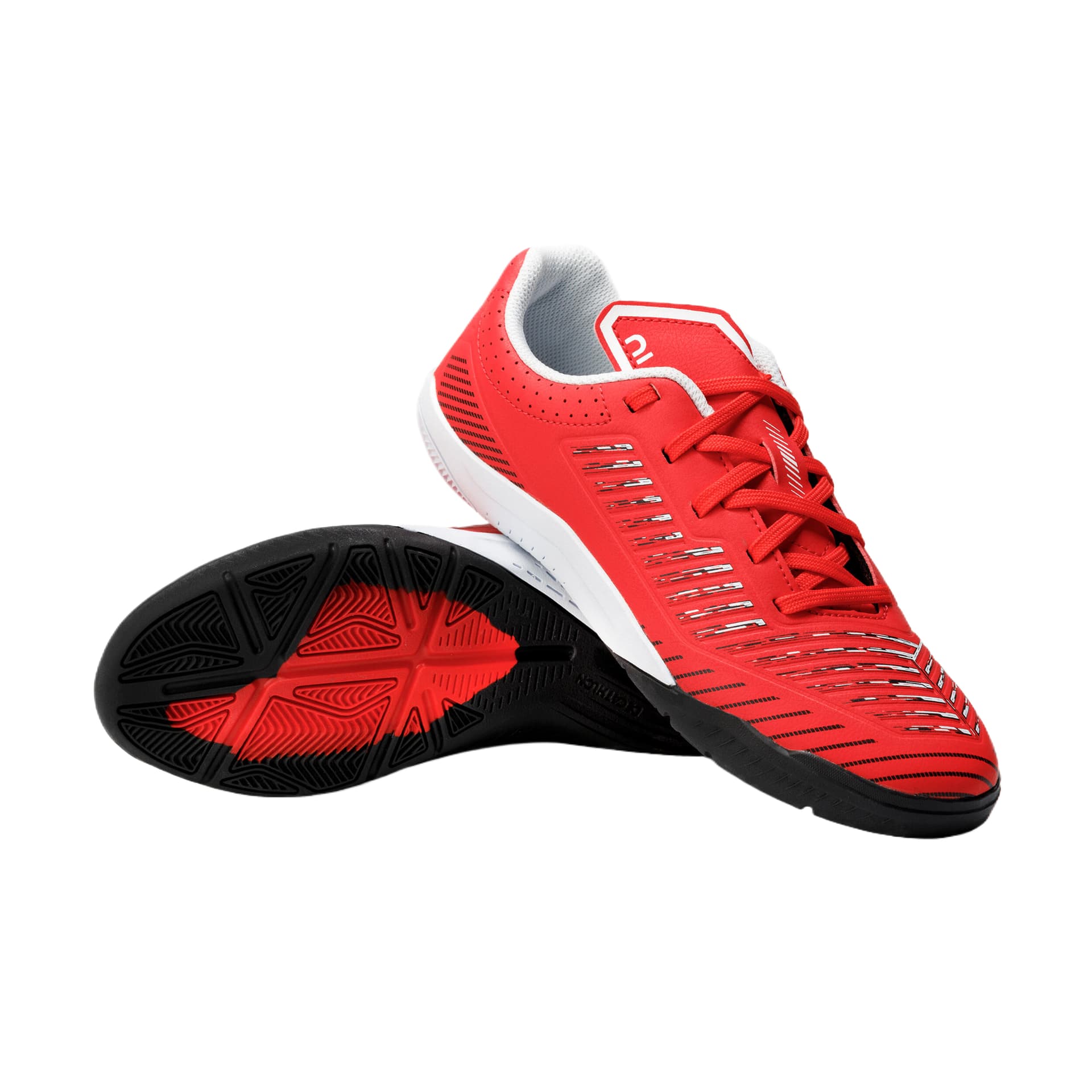 Бутсы DECATHLON GINKA 500 Низкие футбольные бутсы для детей Neon Red Подростки - изображение 4