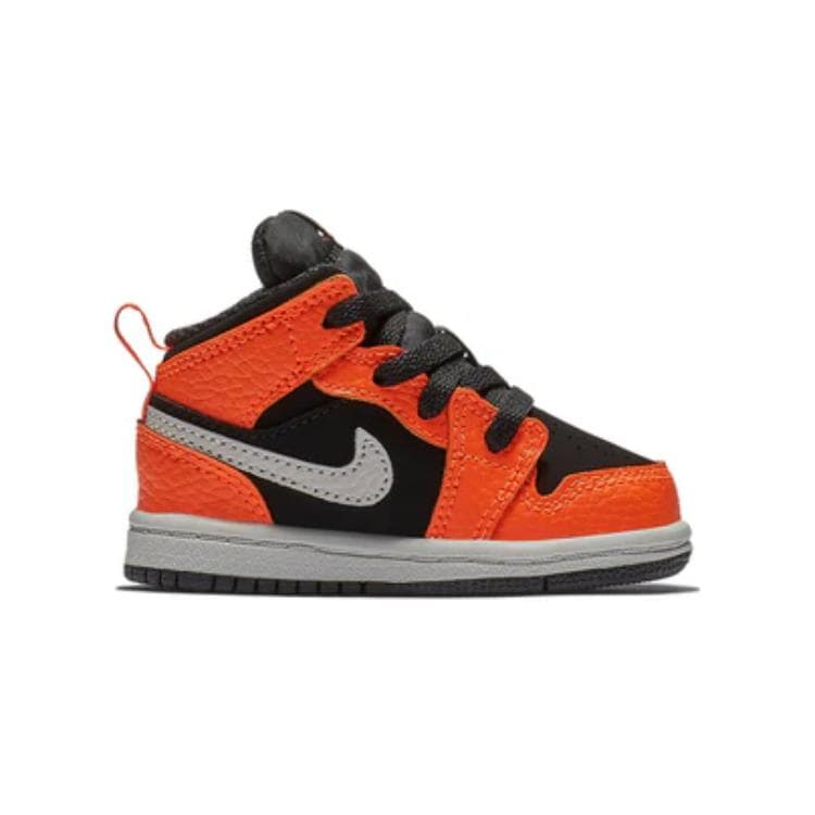 Jordan Air Jordan 1 Mid "Black Orange Light Bone" TD - изображение 2