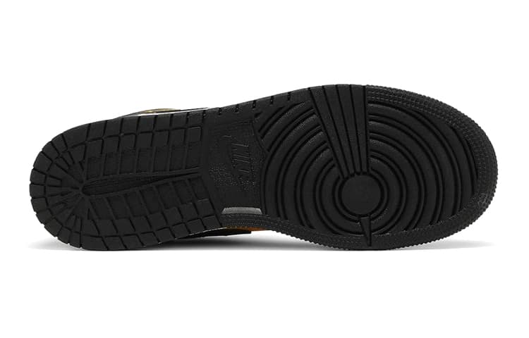 Кроссовки для баскетбола Jordan Air Jordan 1 Low "University Gold Black" GS - изображение 7