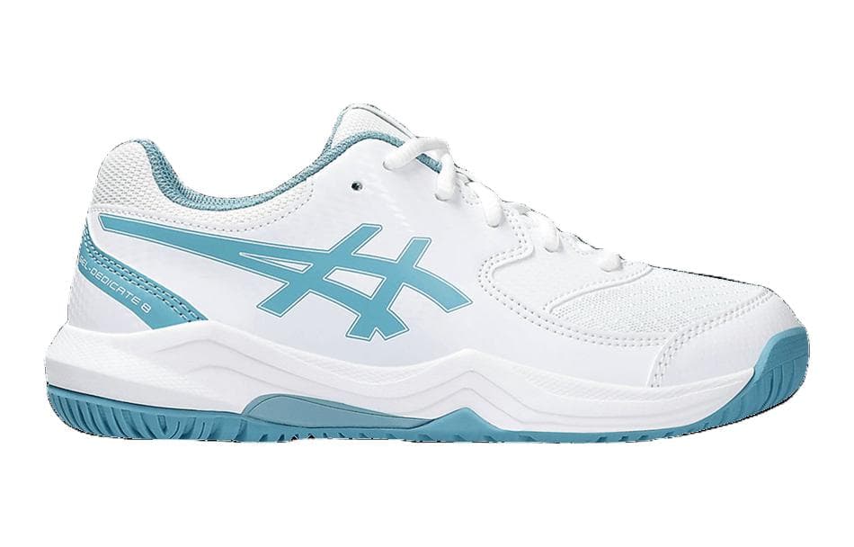 Кроссовки Asics Gel Dedicate 8 Спортивная Низкопрофильная Беговая Обувь Синие Белые Детские - изображение 2