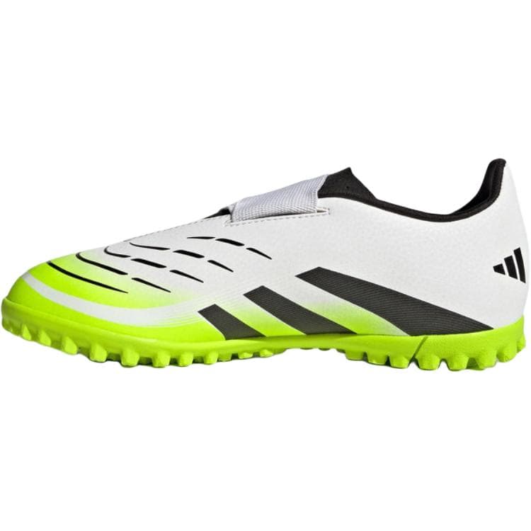 Бутсы Adidas Predator CLUB Противоскользящие устойчивые к истиранию низкие футбольные бутсы белые черные зеленые детские - изображение 2