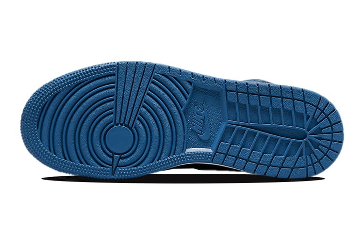 Кроссовки для баскетбола Jordan Air Jordan 1 Retro High OG Dark Marina Blue GS - изображение 8