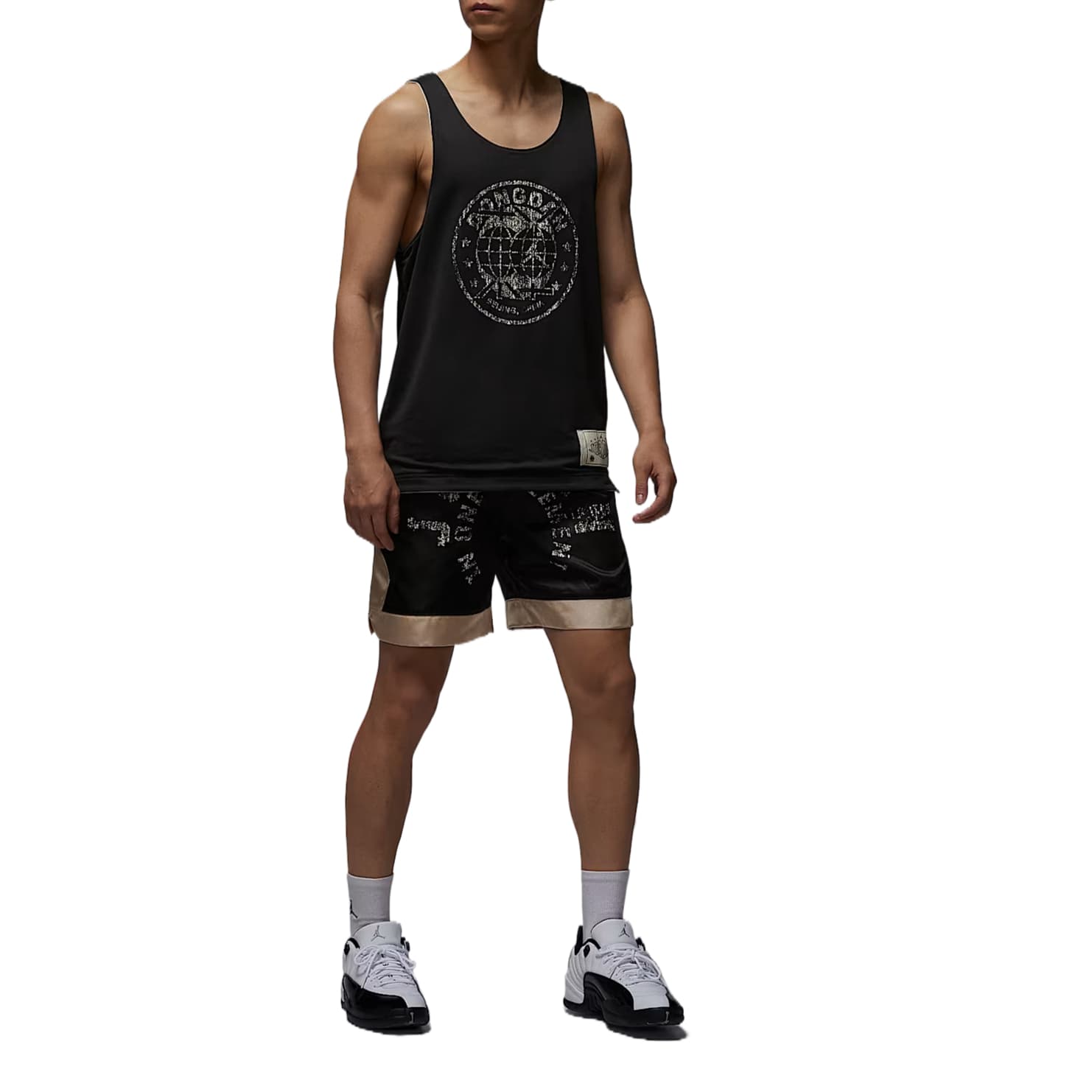 Шорты Jordan Jordan SportDongdan Dri-FIT Diamond Универсальный модный удобный повседневные шорты с буквами Мужской Черный - изображение 5